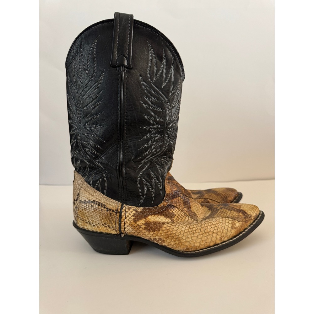 Ariat Genuine Python Snakeskin Cowboy Western Boots Women's Size 7.5 M